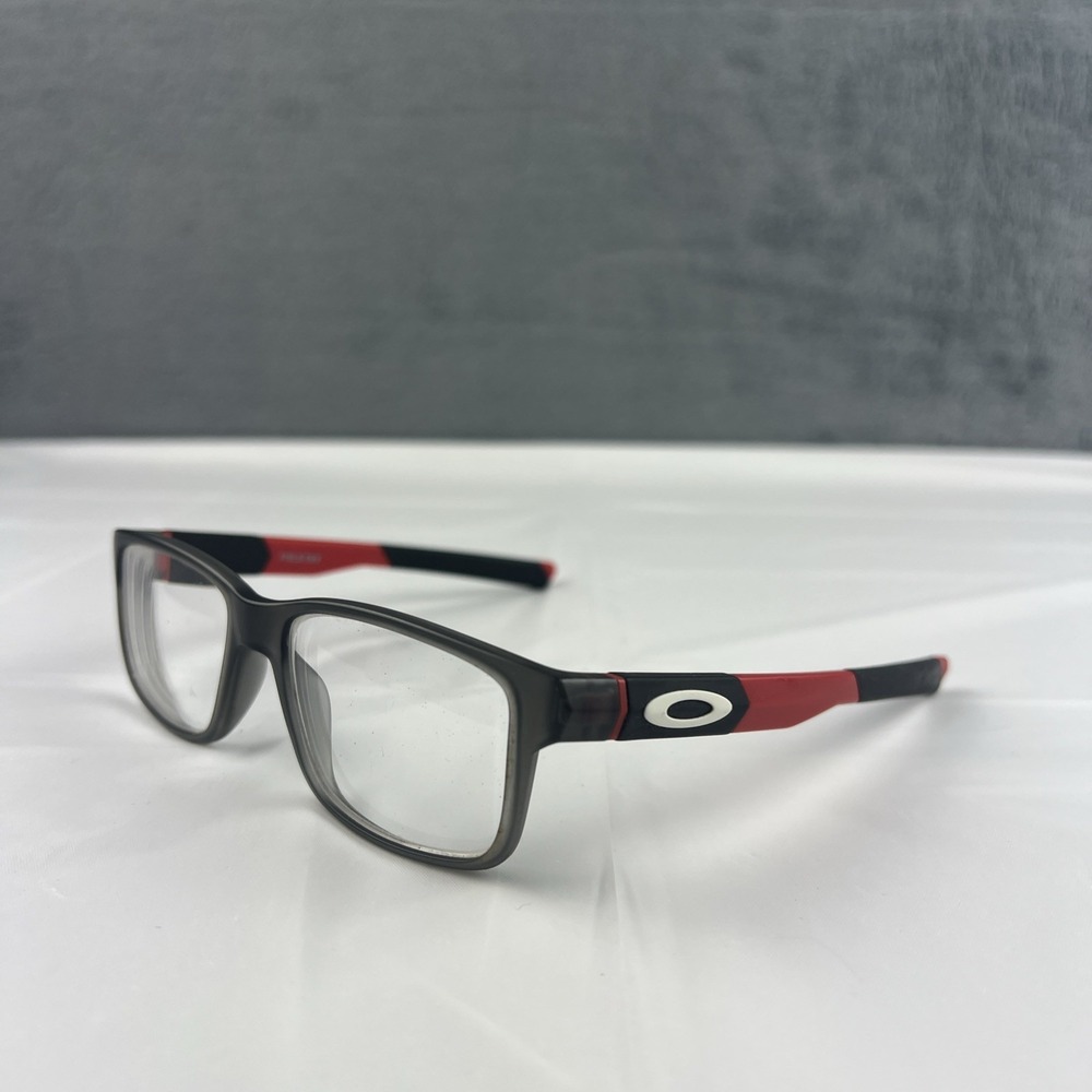 Oakley OY8007 0250 Field Day Youth Glasses Satin Grey Smoke Red 50-15-128 #2
